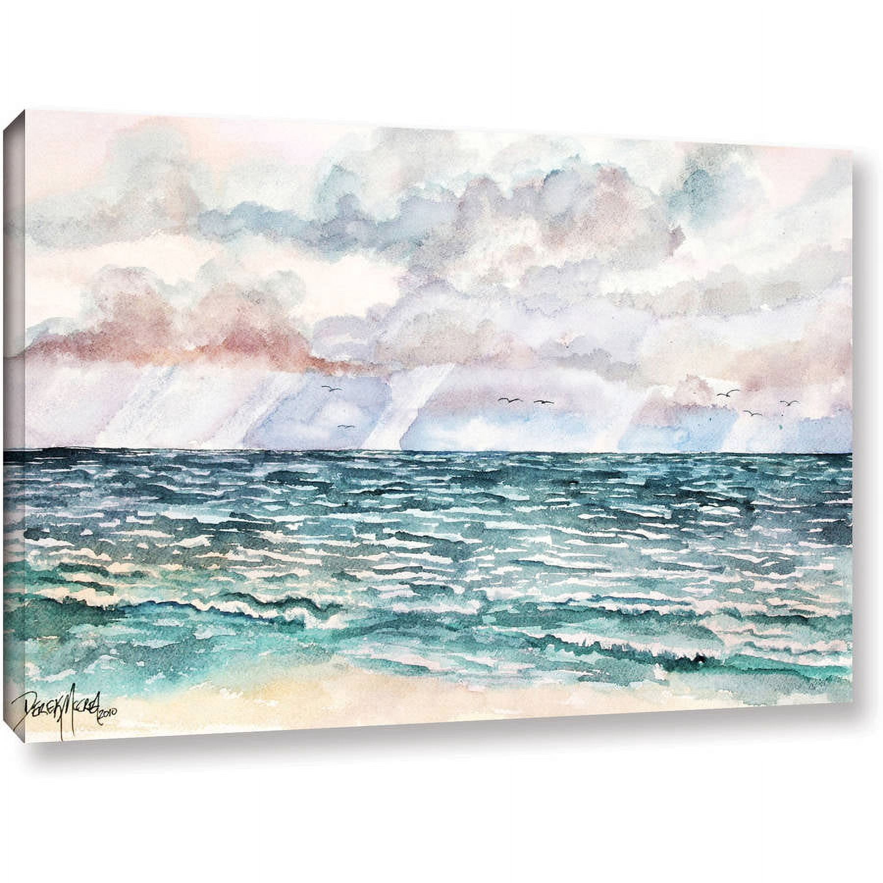 ArtWall Derek Mccrea "Lavender Seascape" Gallery-wrapped Canvas