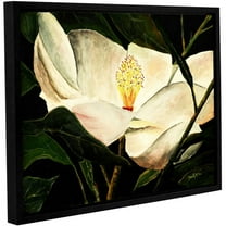 ArtWall Derek Mccrea "Magnolia Flower 2" Gallery-wrapped Floater-framed Canvas