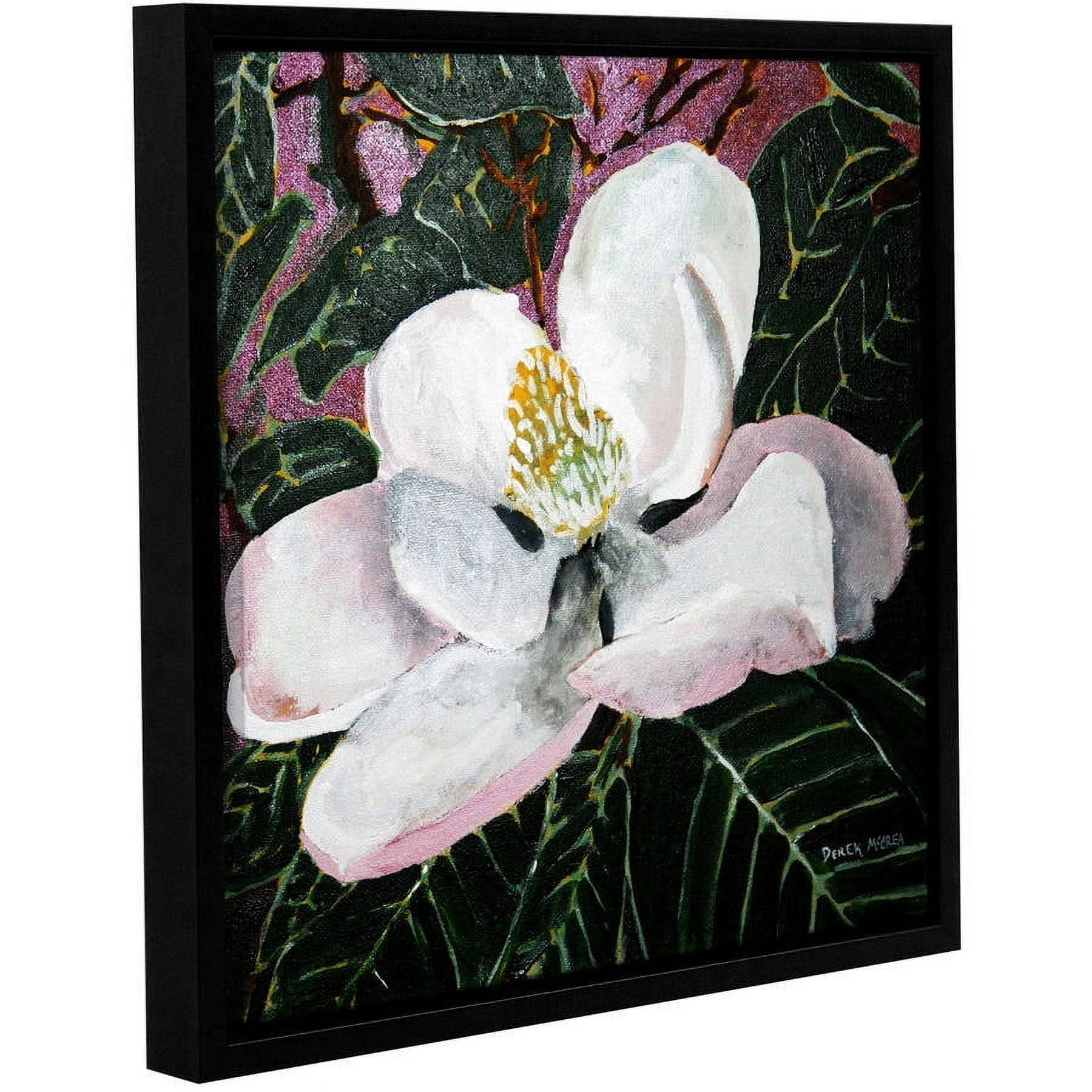 ArtWall Derek Mccrea "Magnolia" Gallery-wrapped Floater-framed Canvas