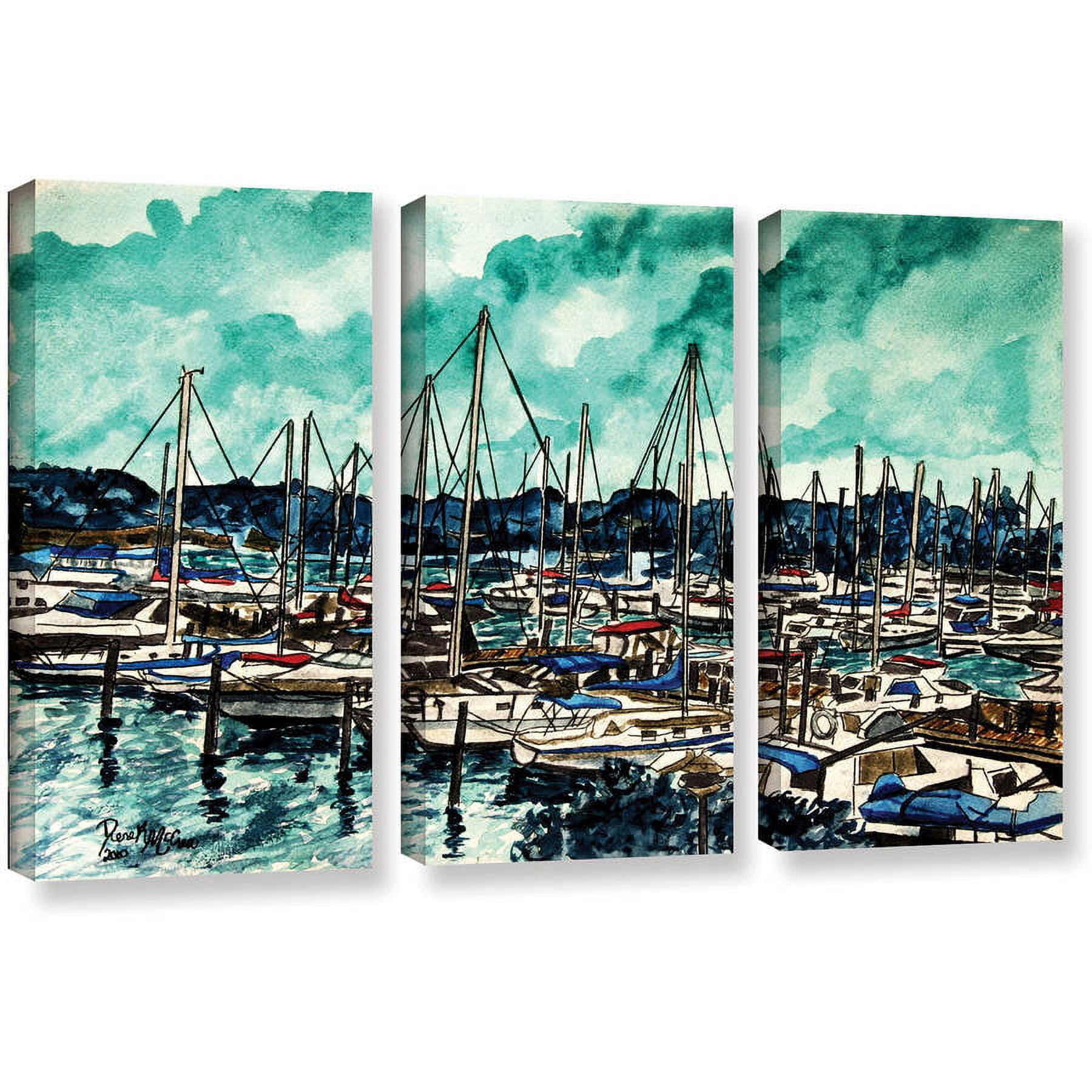 ArtWall Derek Mccrea "Melbourne Florida" 3-Piece Gallery-wrapped Canvas Set