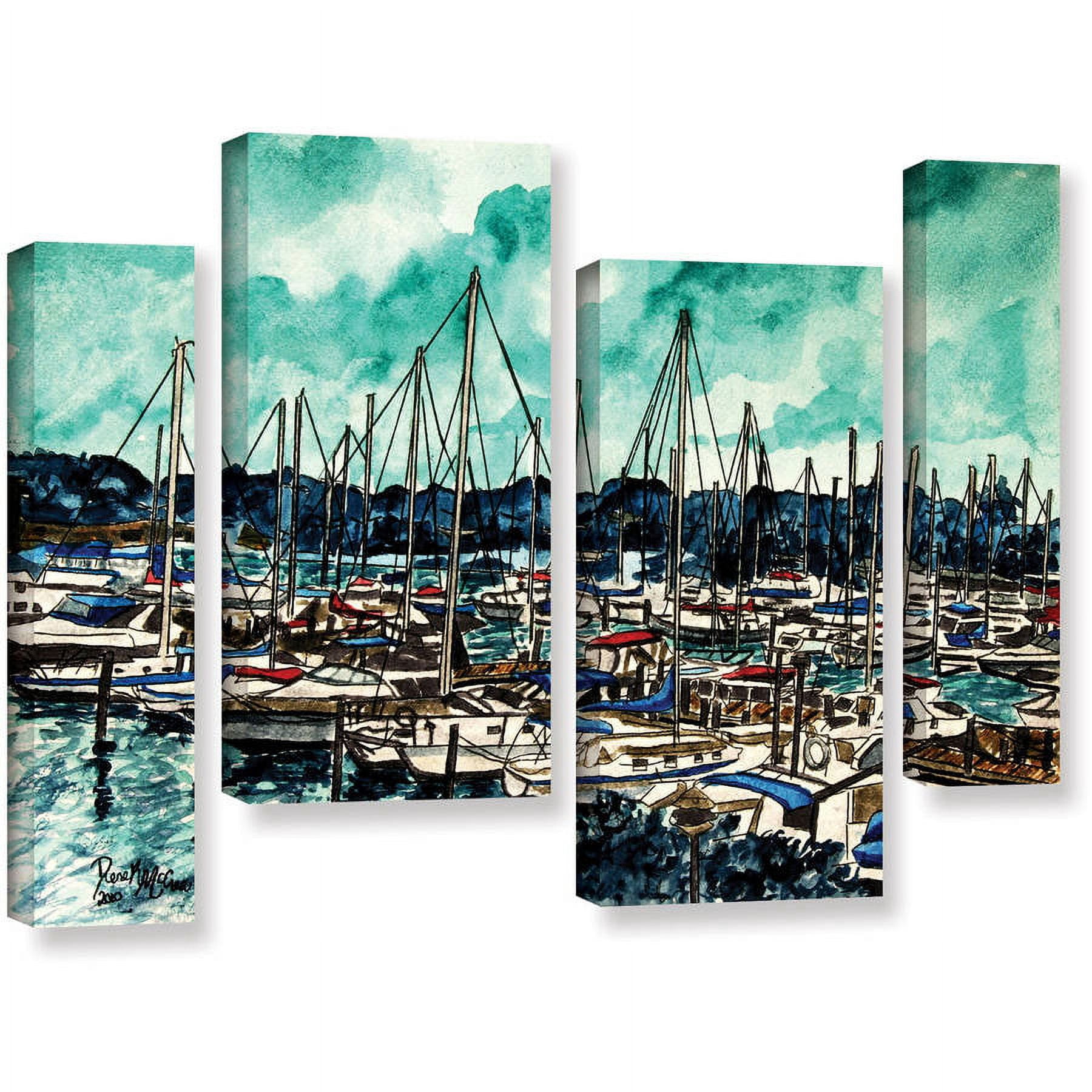 ArtWall Derek Mccrea "Melbourne Florida" 4-Piece Gallery-wrapped Canvas Staggered Set