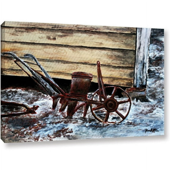 ArtWall Derek Mccrea "Old Farm Plow" Gallery-wrapped Canvas