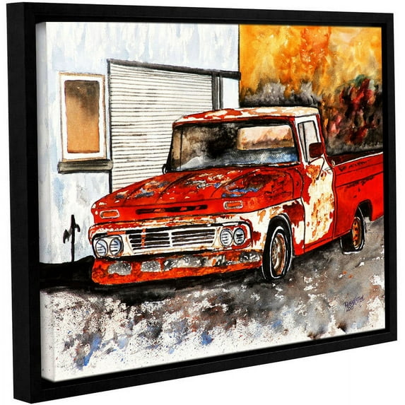 ArtWall Derek Mccrea "Old Truck" Gallery-wrapped Floater-framed Canvas
