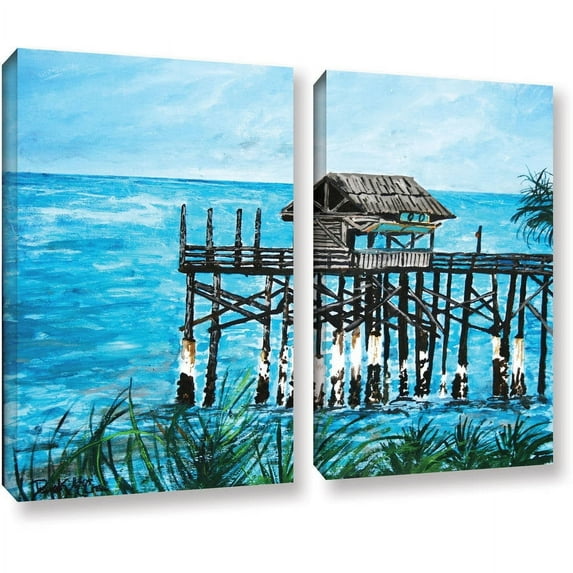 ArtWall Derek Mccrea "Pier" 2-Piece Gallery-wrapped Canvas Set