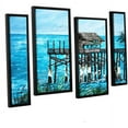 thumbnail image 1 of ArtWall Derek Mccrea "Pier" 4-Piece Floater-framed Canvas Staggered Set, 1 of 1