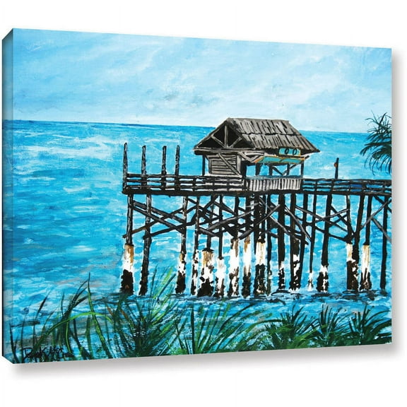 ArtWall Derek Mccrea "Pier" Gallery-wrapped Canvas