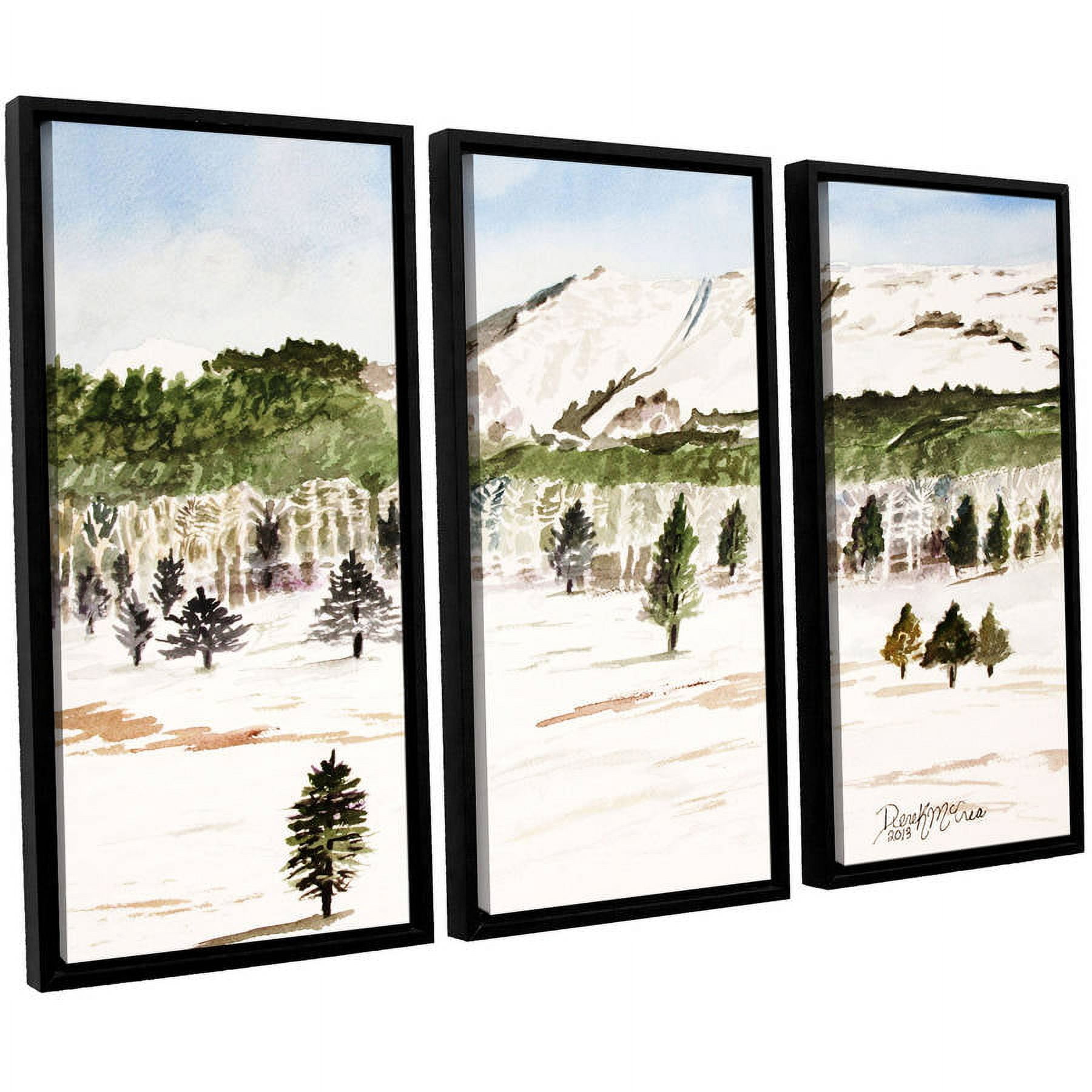 ArtWall Derek Mccrea "Pikes Peak" 3-Piece Floater-framed Canvas Set