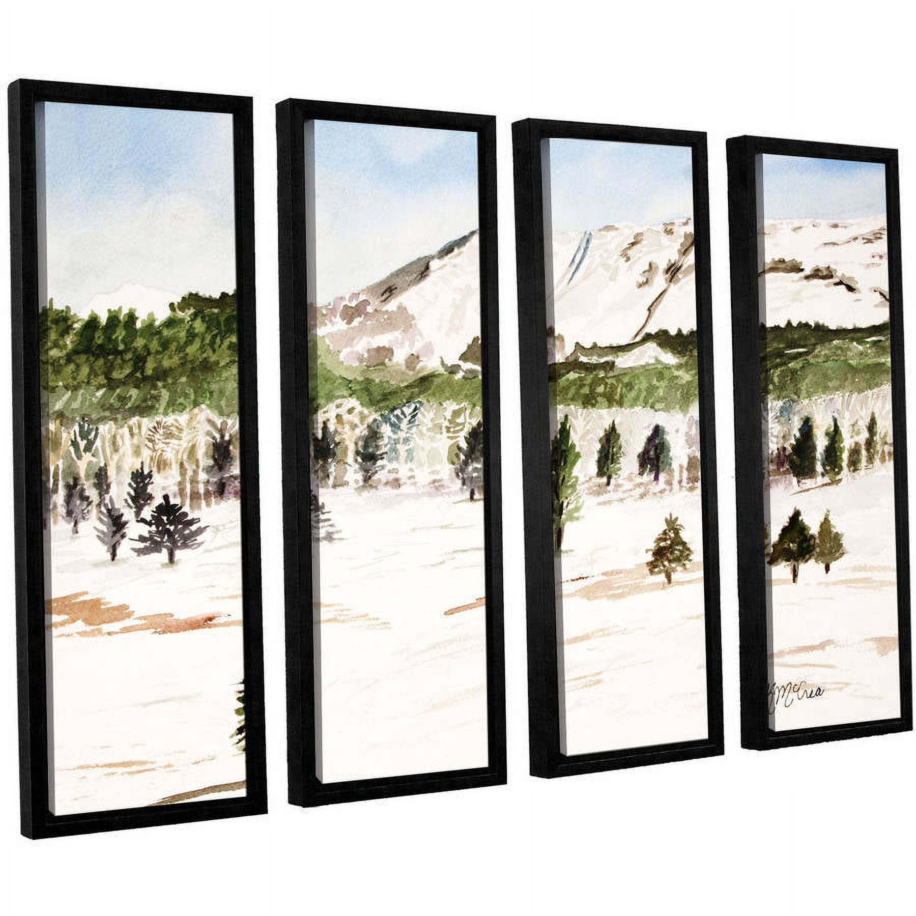 ArtWall Derek Mccrea "Pikes Peak" 4-Piece Floater-framed Canvas Set