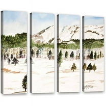ArtWall Derek Mccrea "Pikes Peak" 4-Piece Gallery-wrapped Canvas Set