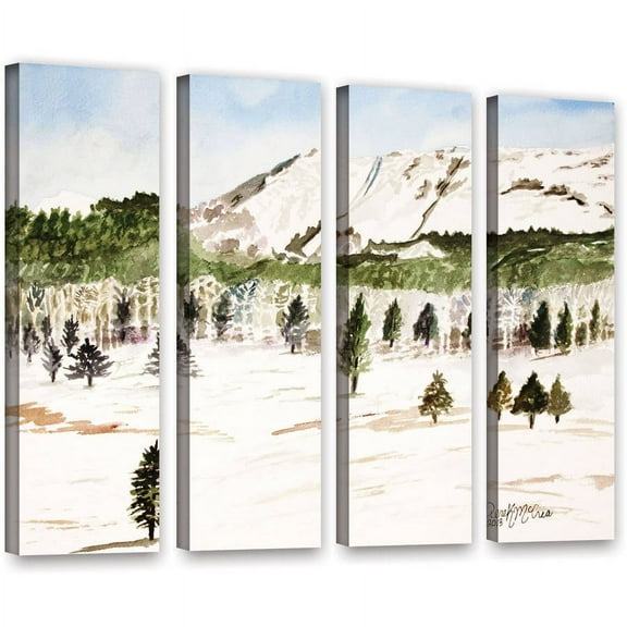 ArtWall Derek Mccrea "Pikes Peak" 4-Piece Gallery-wrapped Canvas Set
