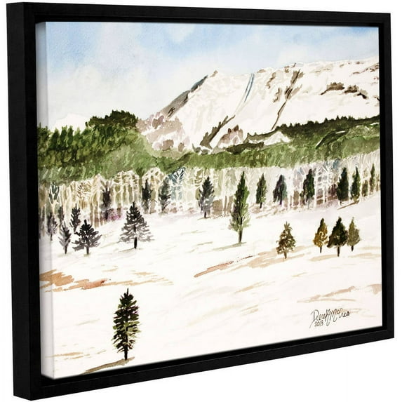 ArtWall Derek Mccrea "Pikes Peak" Gallery-wrapped Floater-framed Canvas