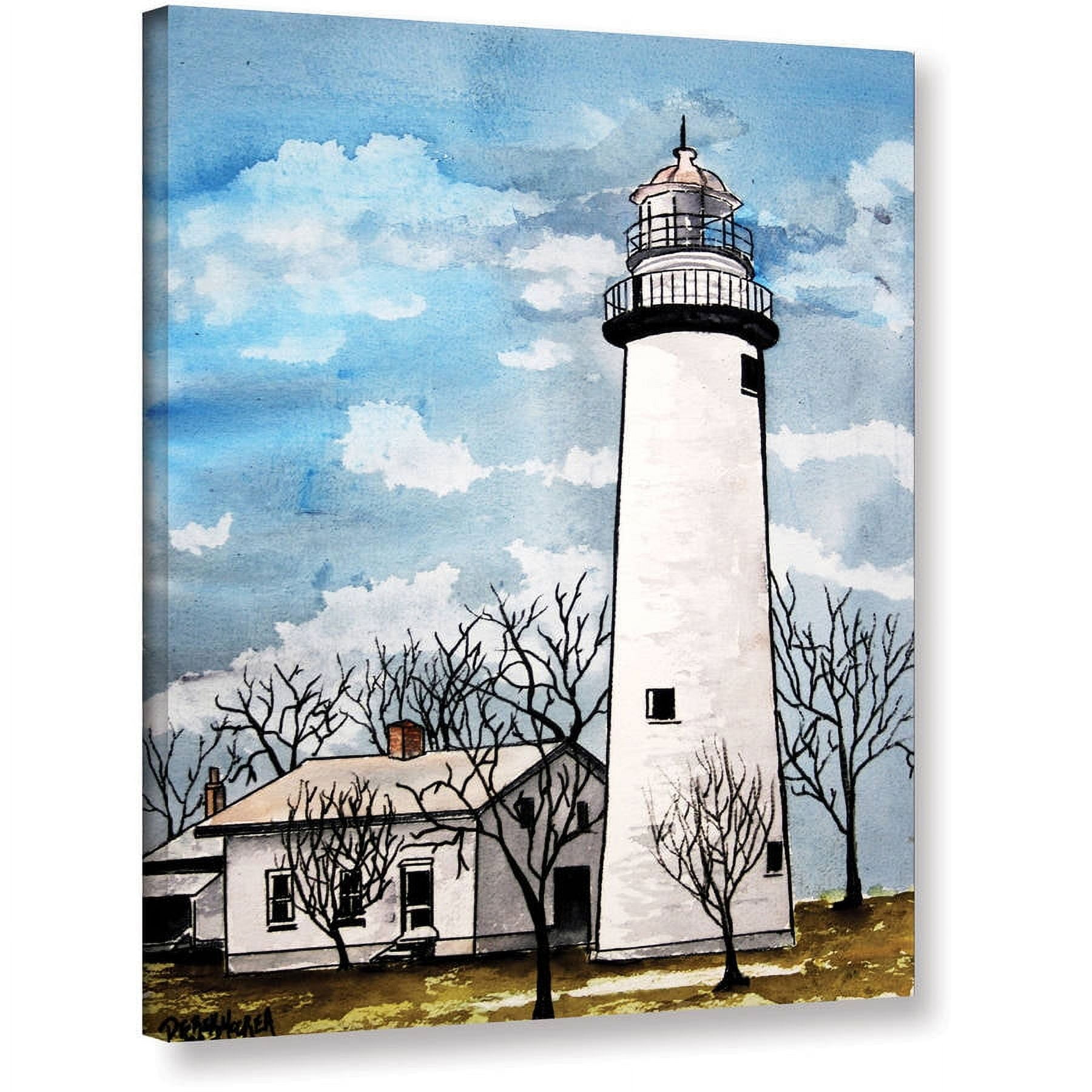 ArtWall Derek Mccrea "Pointe Aux Barques" Gallery-wrapped Canvas