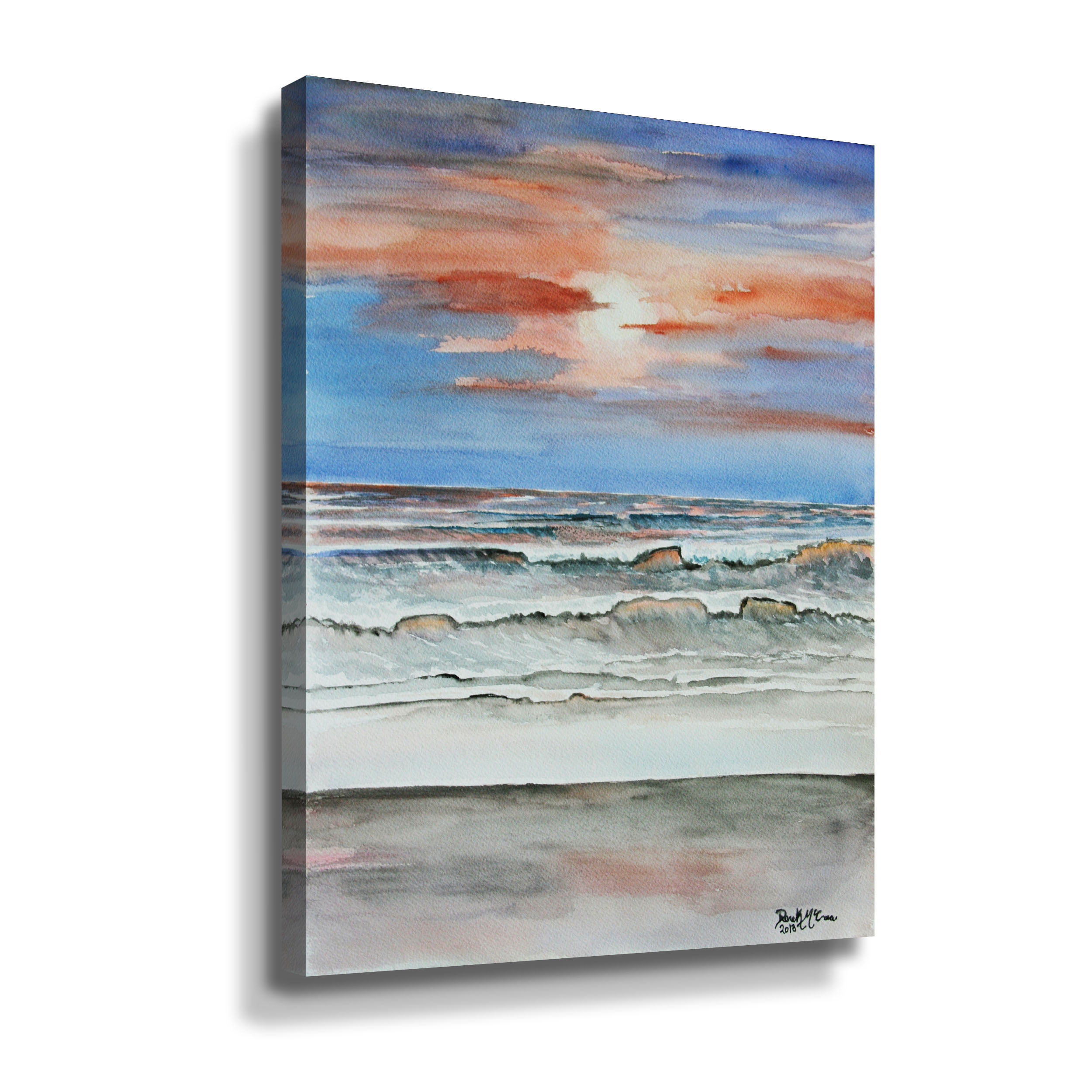 ArtWall Derek Mccrea Sunset Beach Wall Art