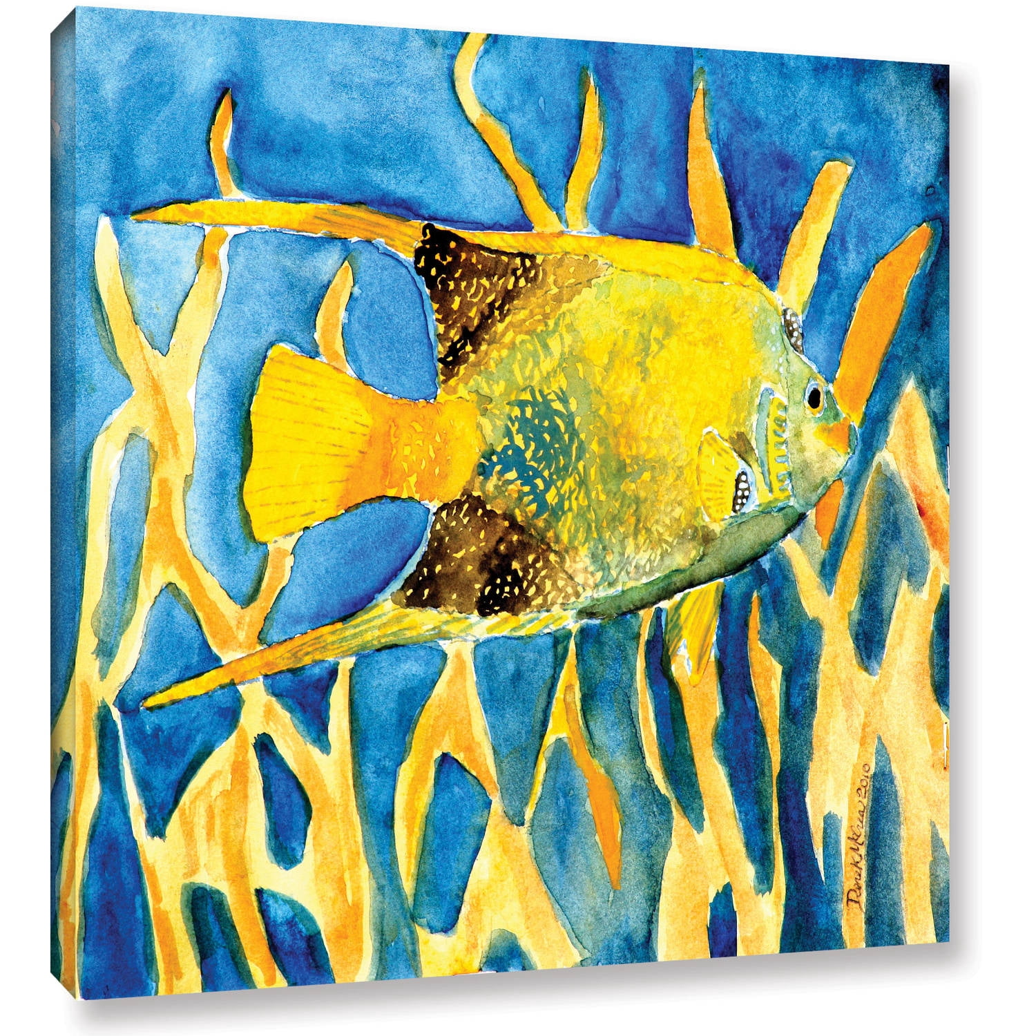 ArtWall Derek Mccrea "Tropical Fish" Gallery-wrapped Canvas