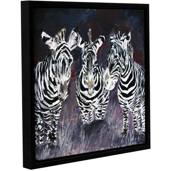 ArtWall Derek Mccrea "Zebra" Gallery-wrapped Floater-framed Canvas