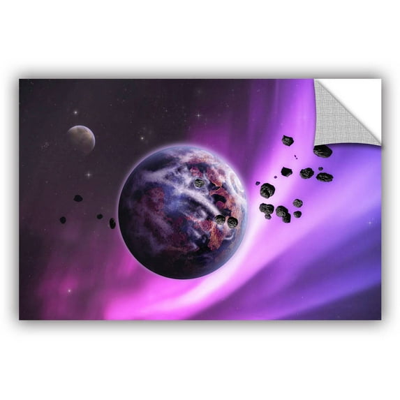 ArtWall Dragos Dumitrascu "Deep Purple Space" ArtAppealz Removable Wall Art