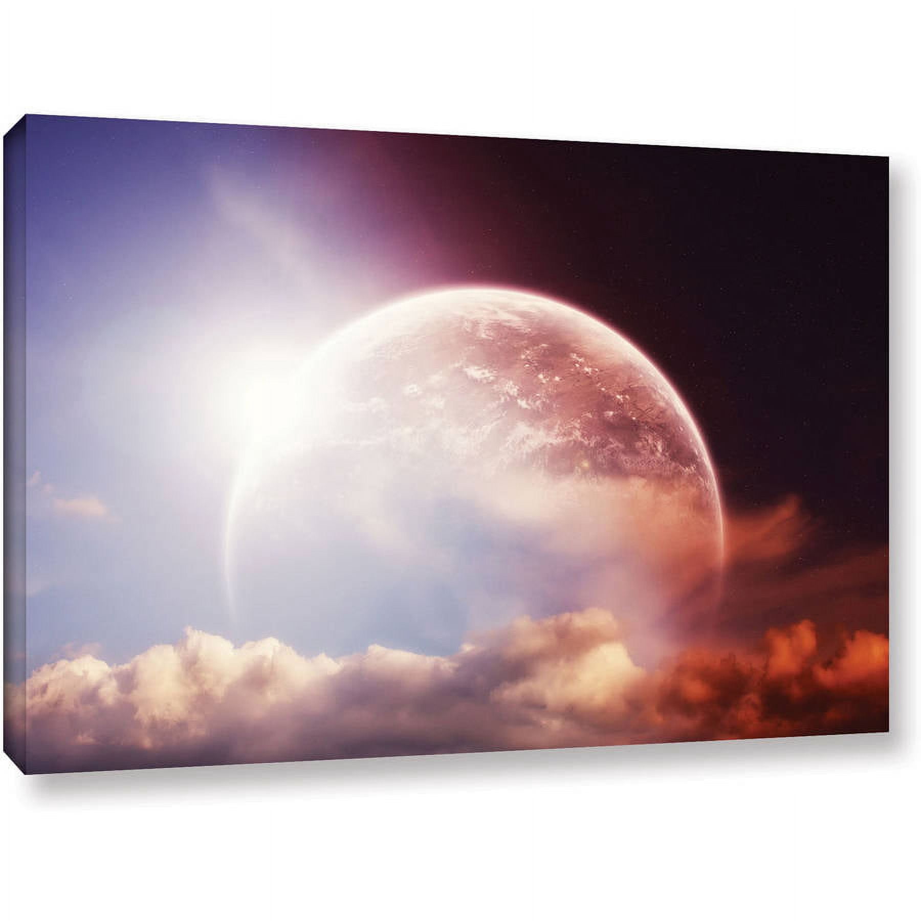 ArtWall Dragos Dumitrascu "Light Over Darkness-Russet" Gallery-Wrapped Canvas