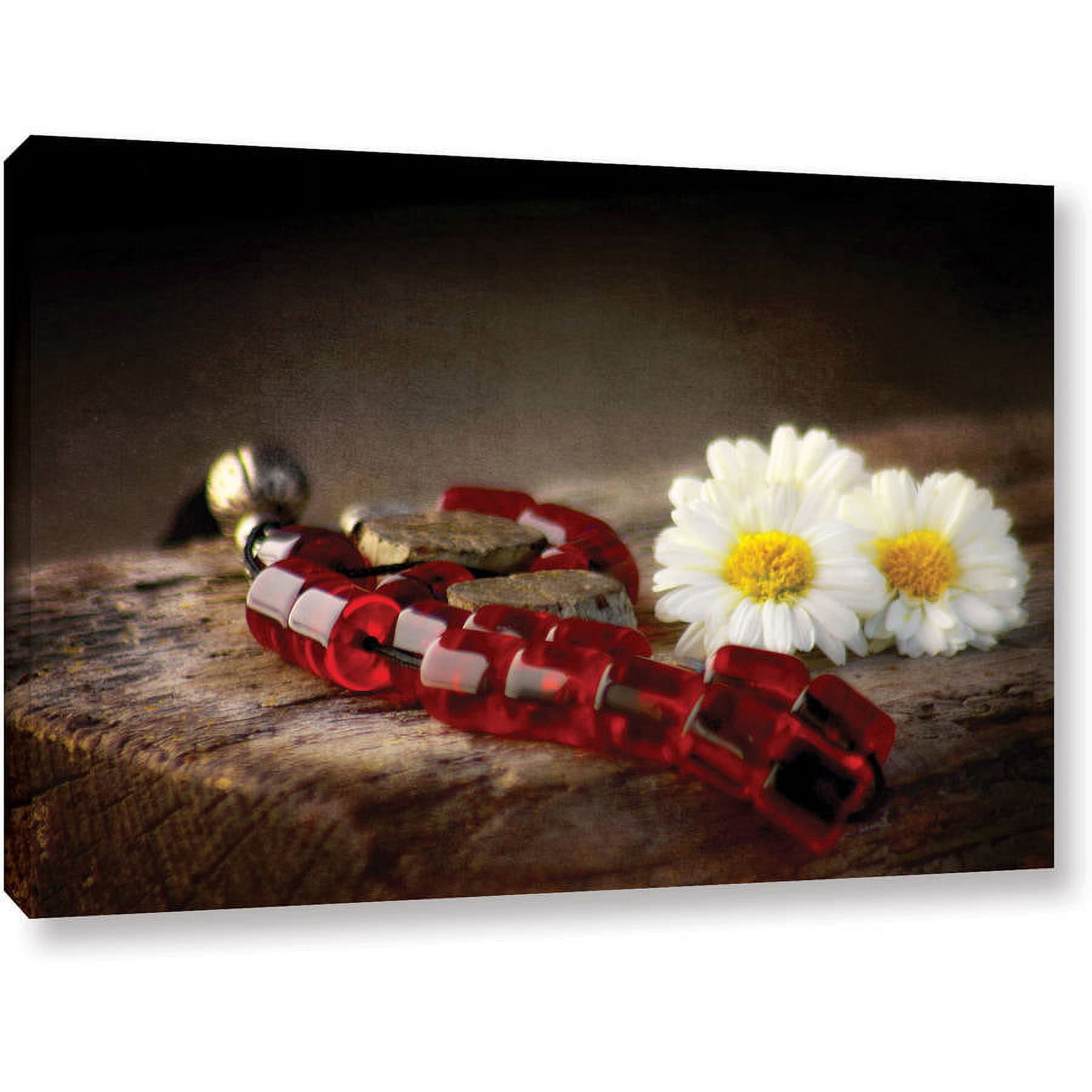 ArtWall Dragos Dumitrascu "New Red Marbles" Gallery-wrapped Canvas Art