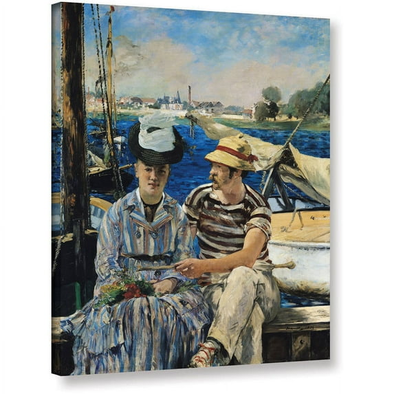 ArtWall Edouard Manet "Argenteuil" Gallery-wrapped Canvas