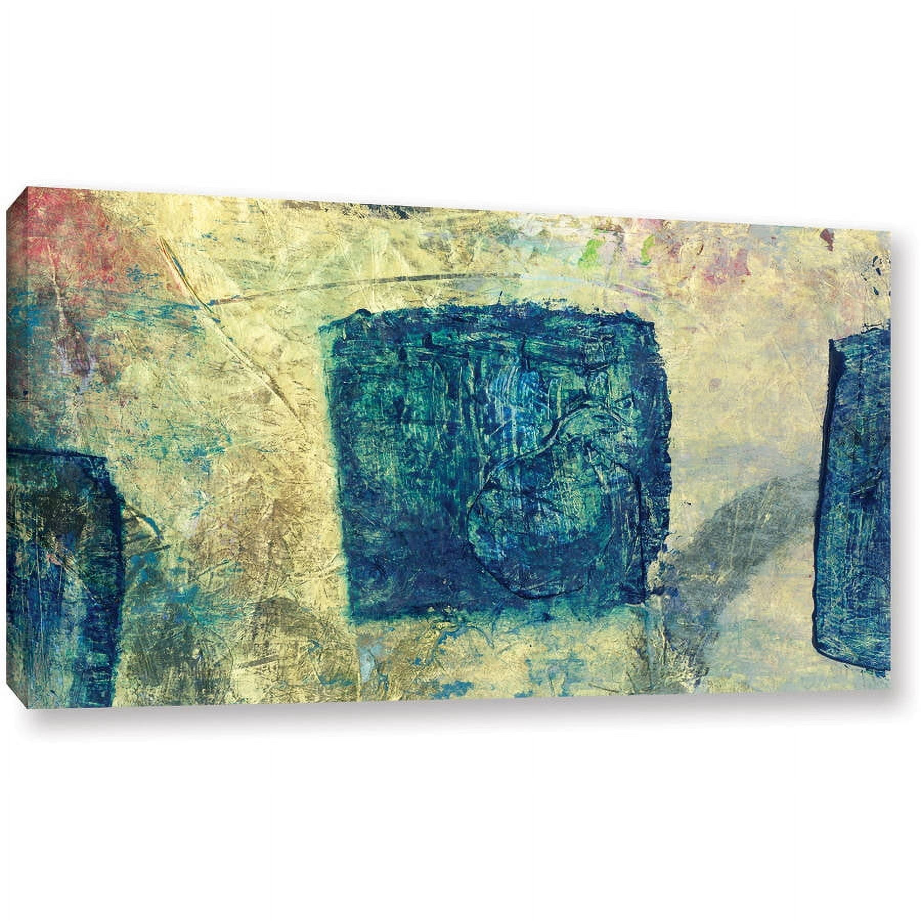 ArtWall Elena Ray "Blue Golds" Gallery-Wrapped Canvas