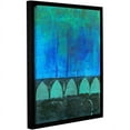 thumbnail image 1 of ArtWall Elena Ray "Blue-Green Abstract" Gallery-wrapped Floater-framed Canvas, 1 of 6
