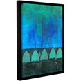 thumbnail image 1 of ArtWall Elena Ray "Blue-Green Abstract" Gallery-wrapped Floater-framed Canvas, 1 of 6