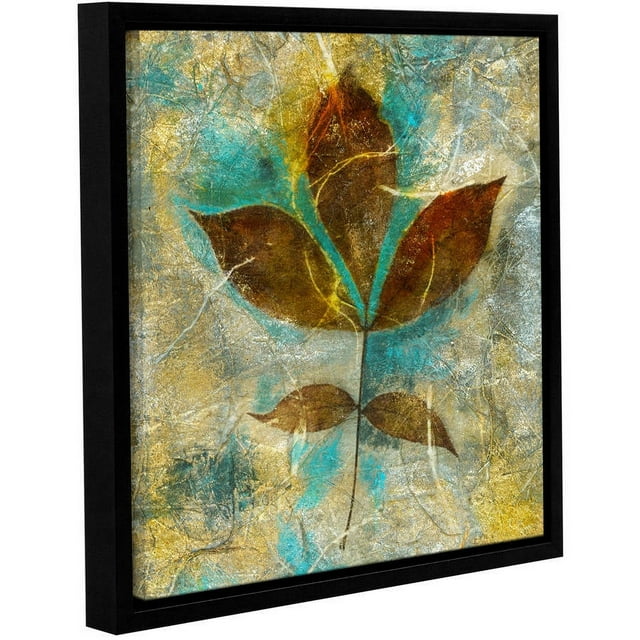 ArtWall Elena Ray "Branch With Golden Leaves" Gallery-wrapped Floater-framed Canvas