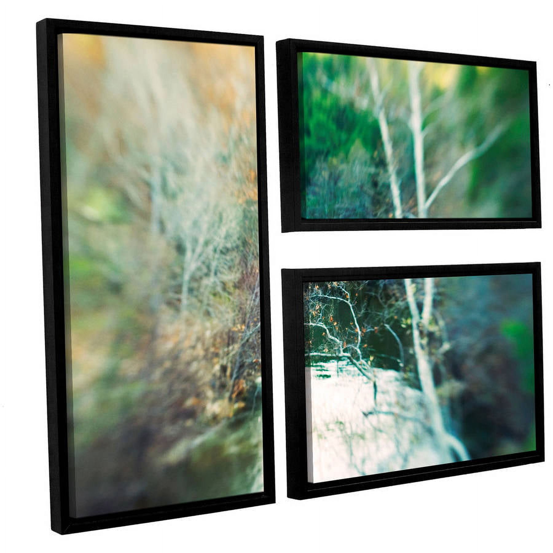 ArtWall Elena Ray "Calm River" 3-Piece Floater-framed Canvas Flag Set