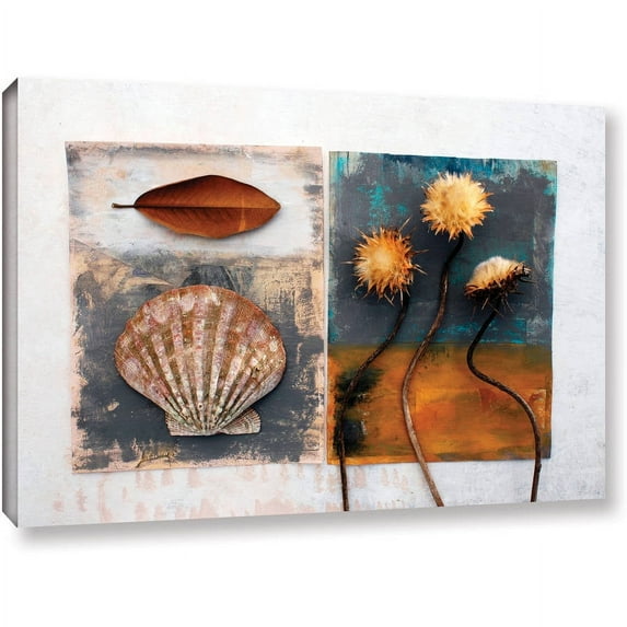 ArtWall Elena Ray "Conch, Magnolia, Thistle" Gallery-wrapped Canvas
