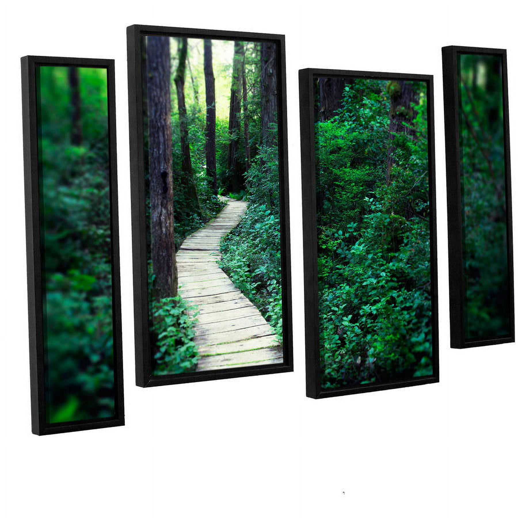 ArtWall Elena Ray "Earth Path" 4-Piece Floater-framed Canvas Staggered Set