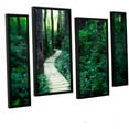 thumbnail image 1 of ArtWall Elena Ray "Earth Path" 4-Piece Floater-framed Canvas Staggered Set, 1 of 2
