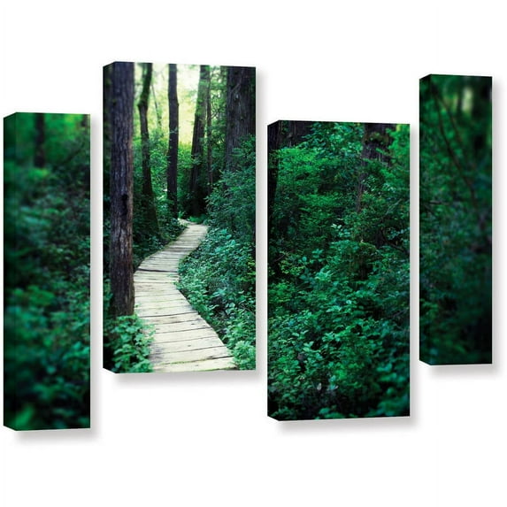 ArtWall Elena Ray "Earth Path" 4-Piece Gallery-wrapped Canvas Staggered Set