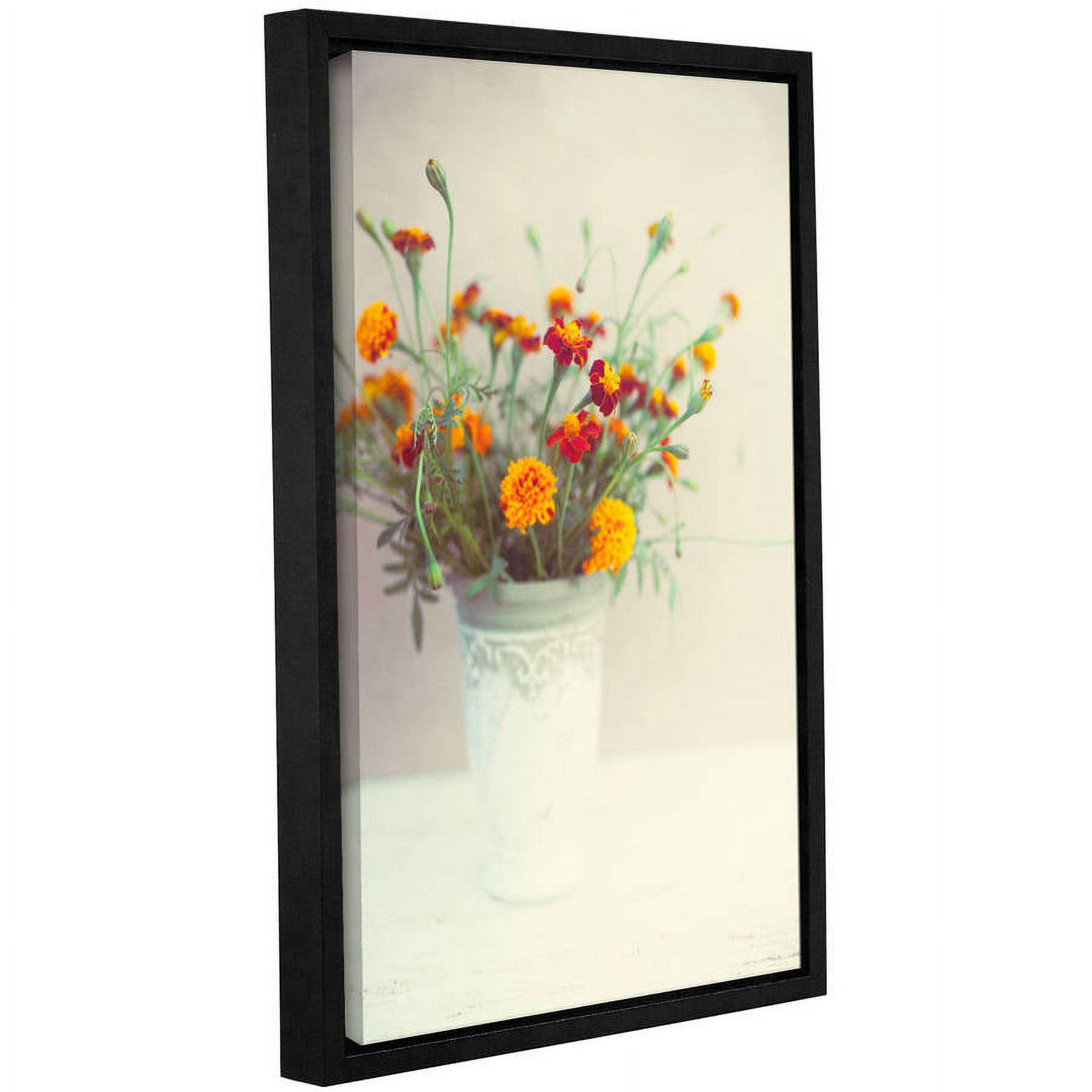 ArtWall Elena Ray Flowers "Classical Vase" Gallery-Wrapped Floater-Framed Canvas