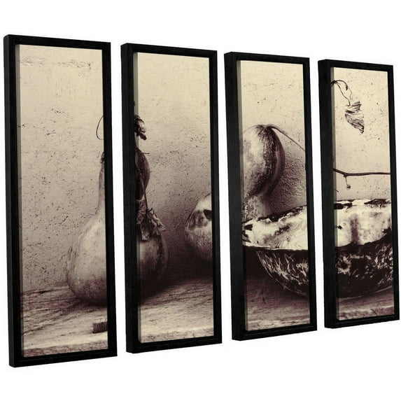 ArtWall Elena Ray "Gourds And Bowl" 4-Piece Floater-framed Canvas Set
