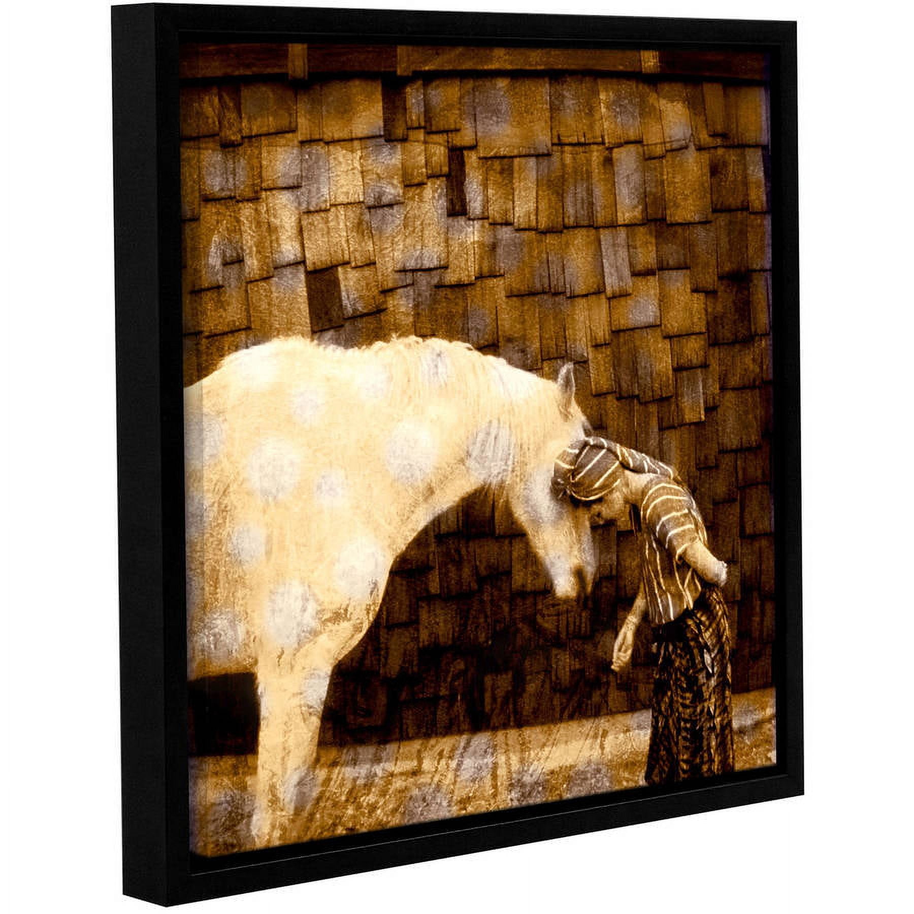 ArtWall Elena Ray "Horse Whisperer" Gallery-Wrapped Floater-Framed Canvas