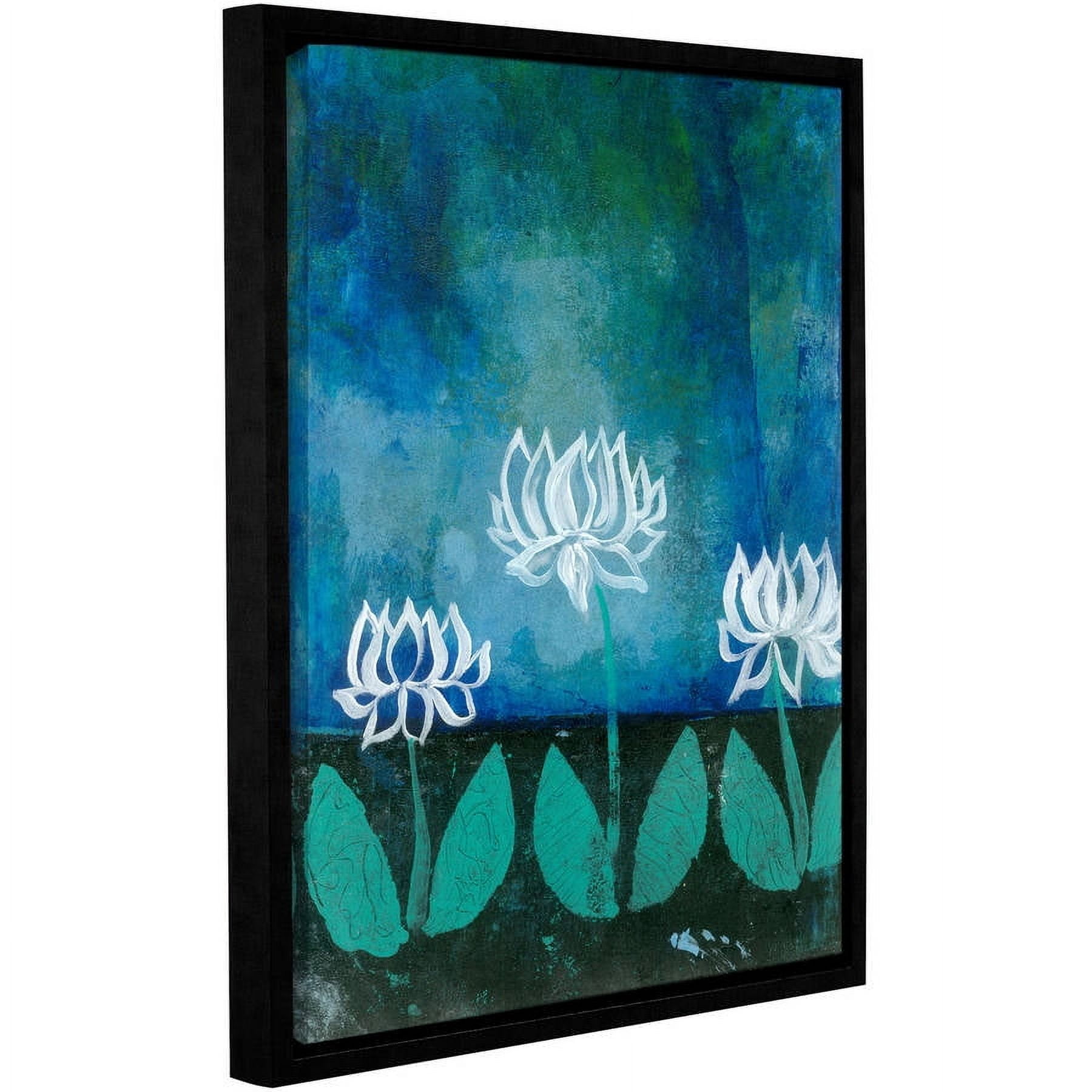 ArtWall Elena Ray "Lotus Blossom" Gallery-Wrapped Floater-Framed Canvas