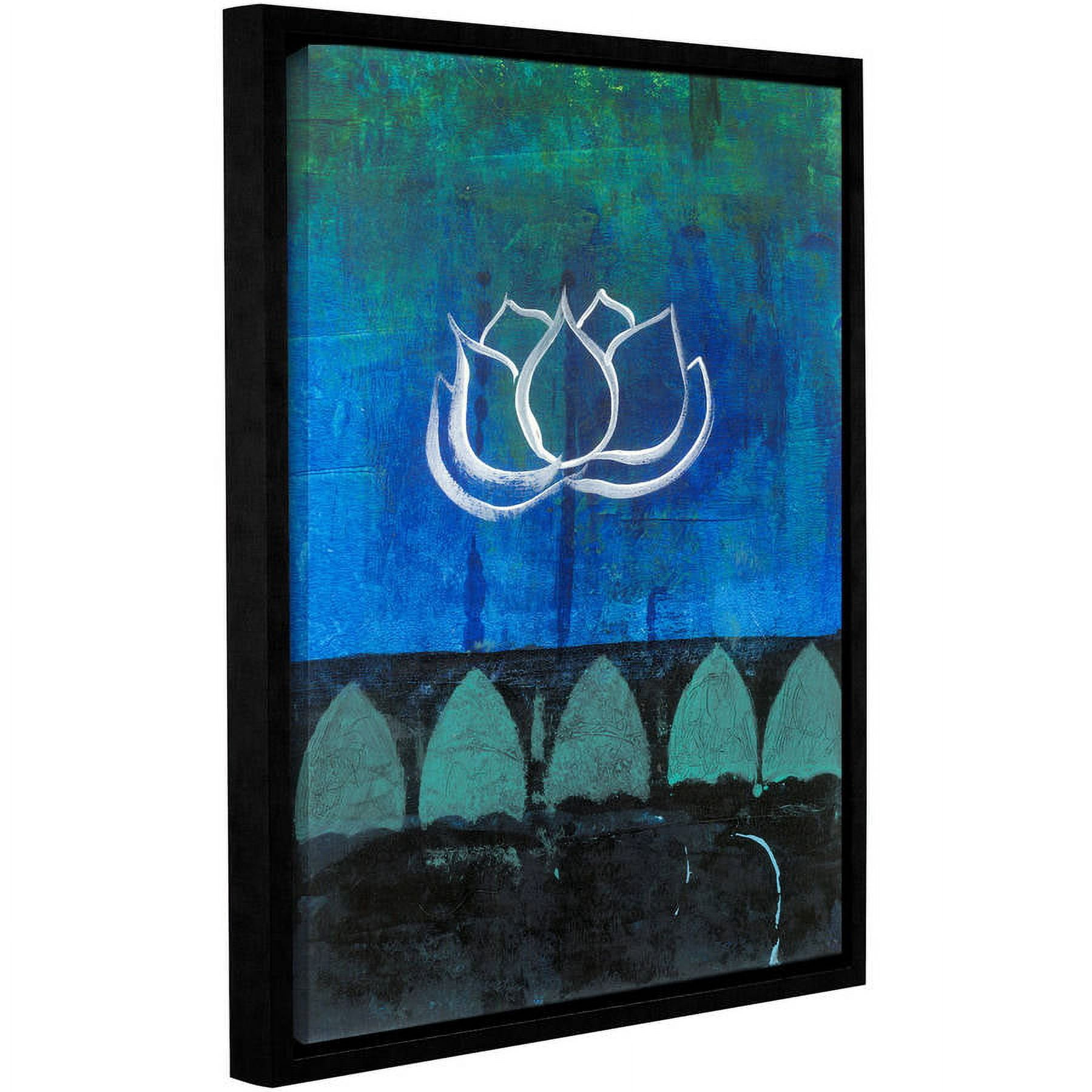 ArtWall Elena Ray "Lotus Blossom" Gallery-Wrapped Floater-Framed Canvas