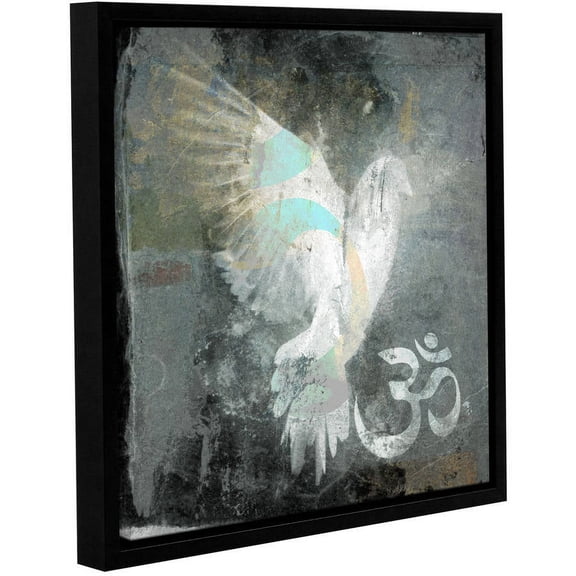 ArtWall Elena Ray "Om Dove" Gallery-Wrapped Floater-Framed Canvas