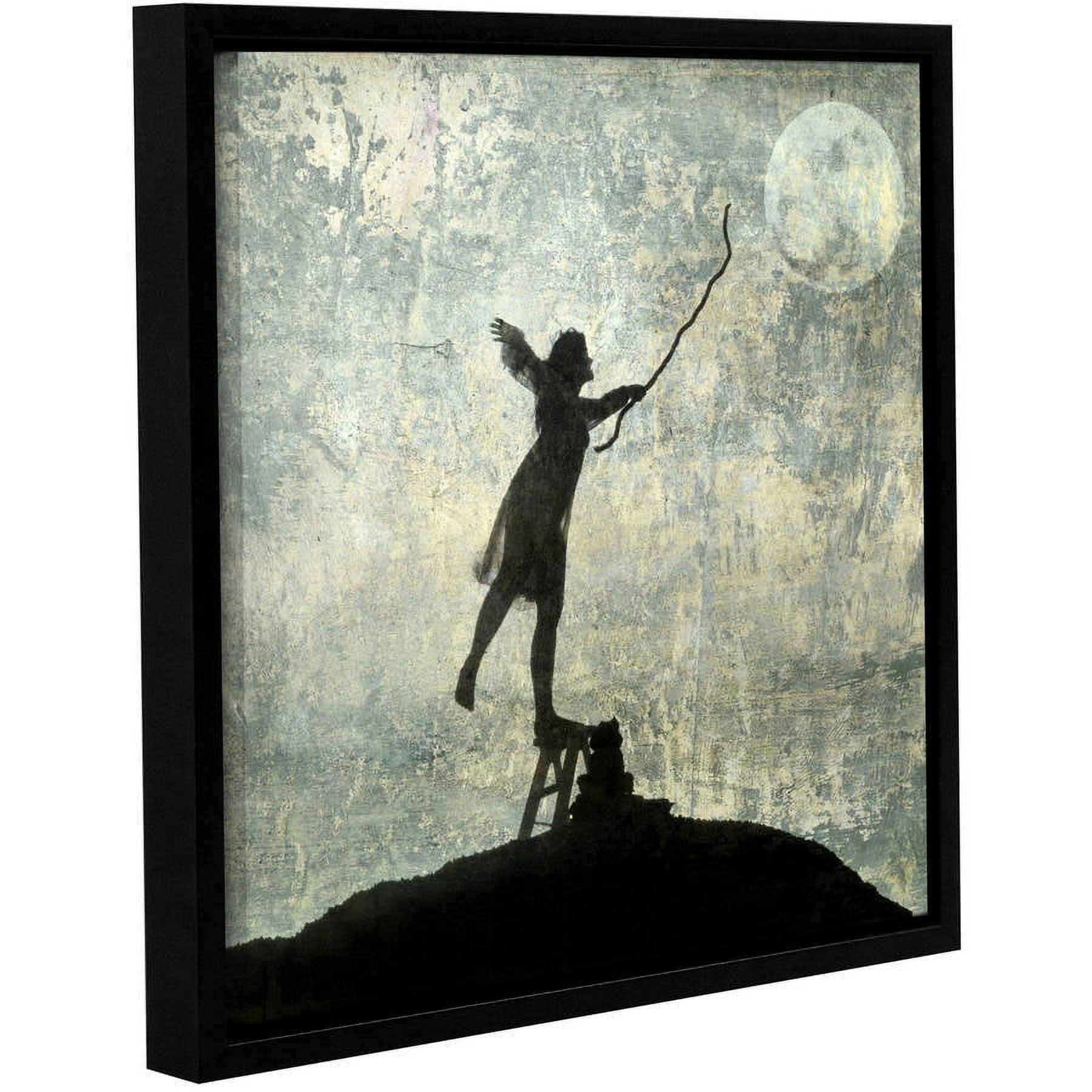 ArtWall Elena Ray "Reach For the Moon" Gallery-Wrapped Floater-Framed Canvas