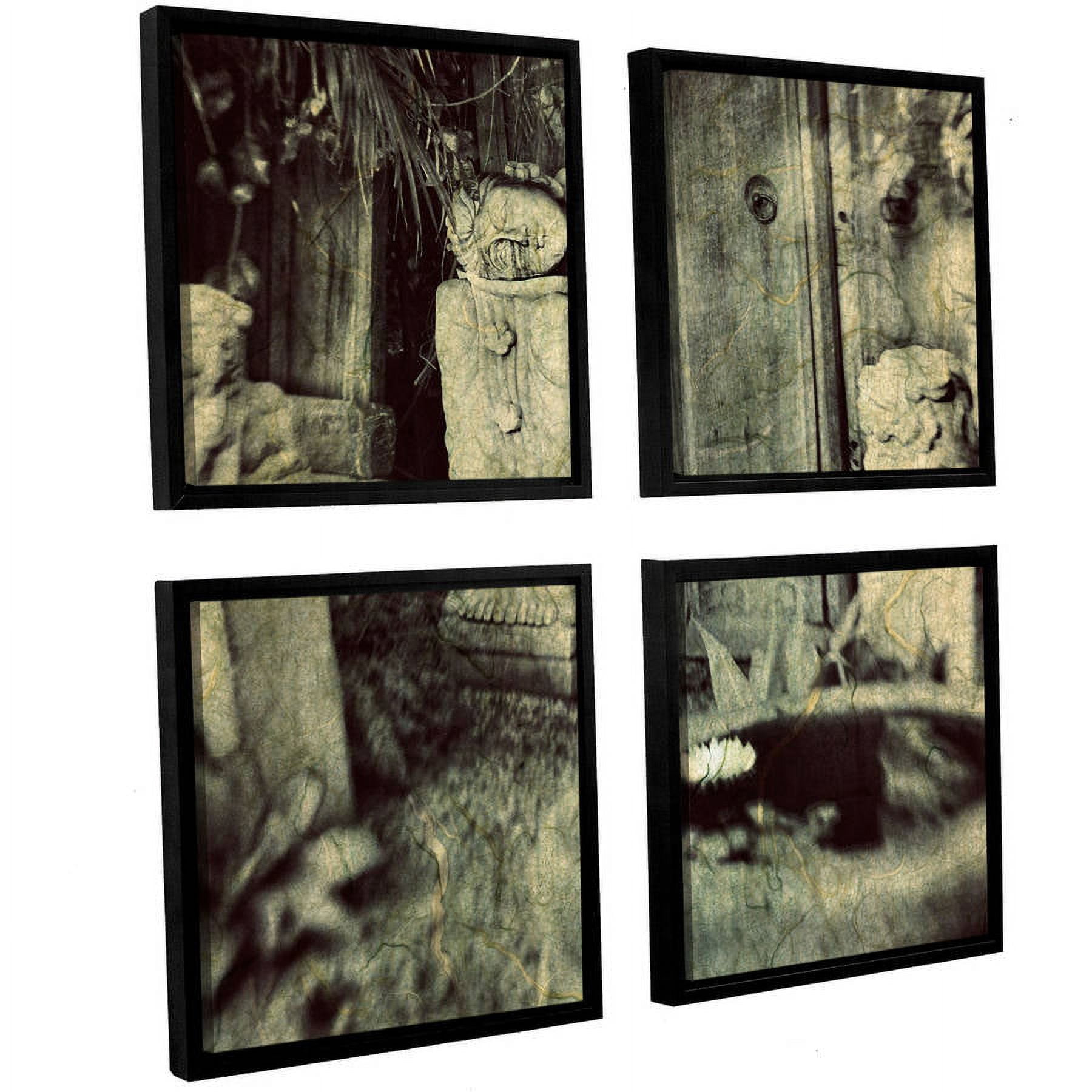 ArtWall Elena Ray "Sculpture Garden" 4-Piece Floater-framed Canvas Square Set
