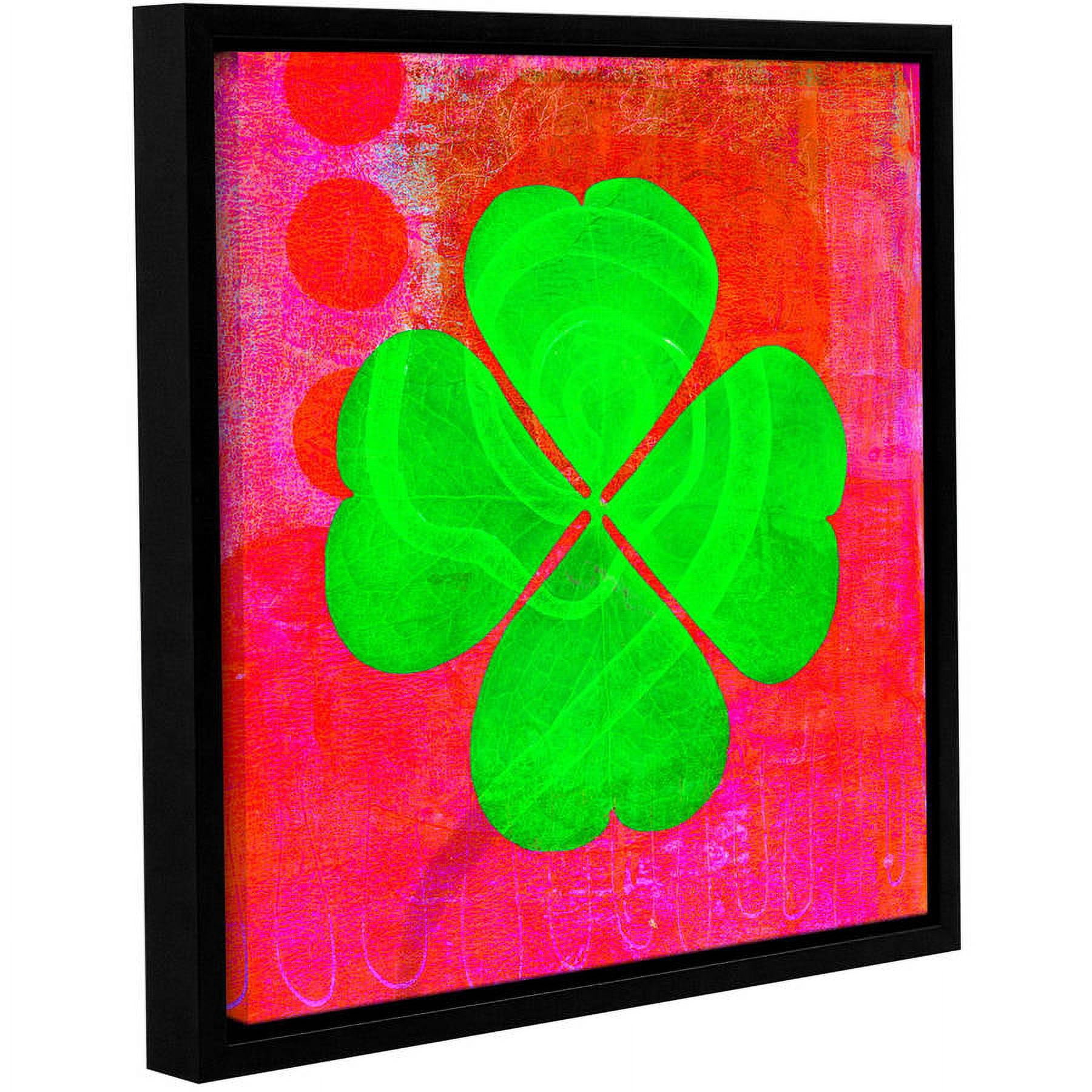ArtWall Elena Ray "Shamrock" Gallery-Wrapped Floater-Framed Canvas