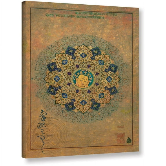 ArtWall Elena Ray "Smiling Buddha" Gallery-wrapped Canvas