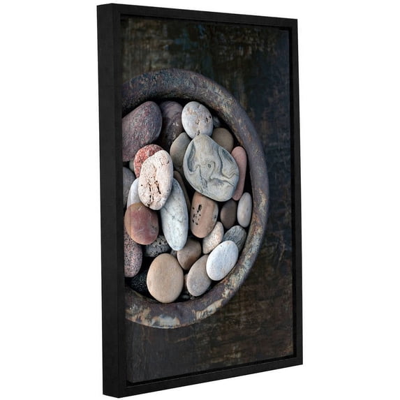 ArtWall Elena Ray "Still Life Stone Bowl" Gallery-Wrapped Floater-Framed Canvas