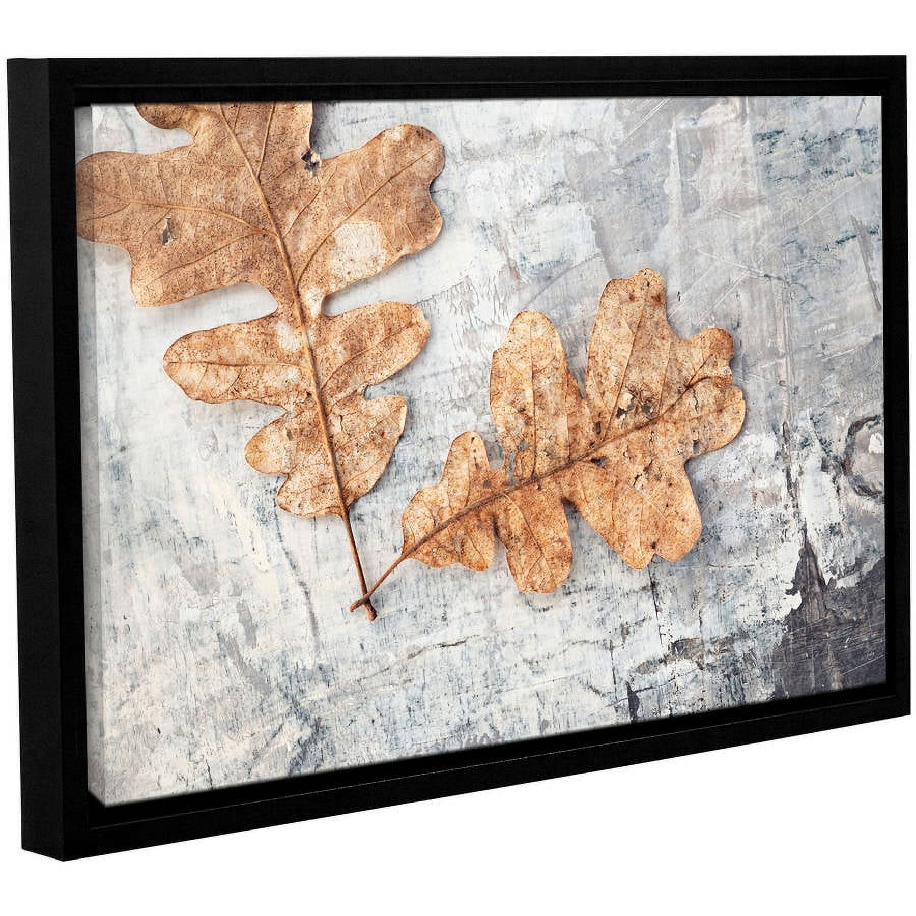 ArtWall Elena Ray "Still Life Two Leaves" Gallery-Wrapped Floater-Framed Canvas