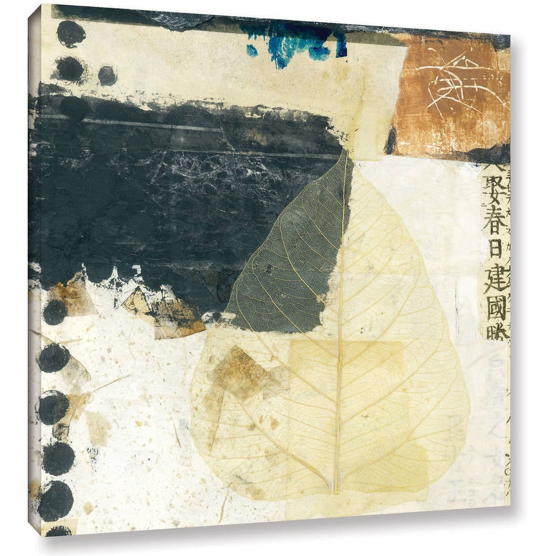 ArtWall Elena Ray "Wabi-Sabi Bodhi Leaf Collage 2" Gallery-wrapped Canvas