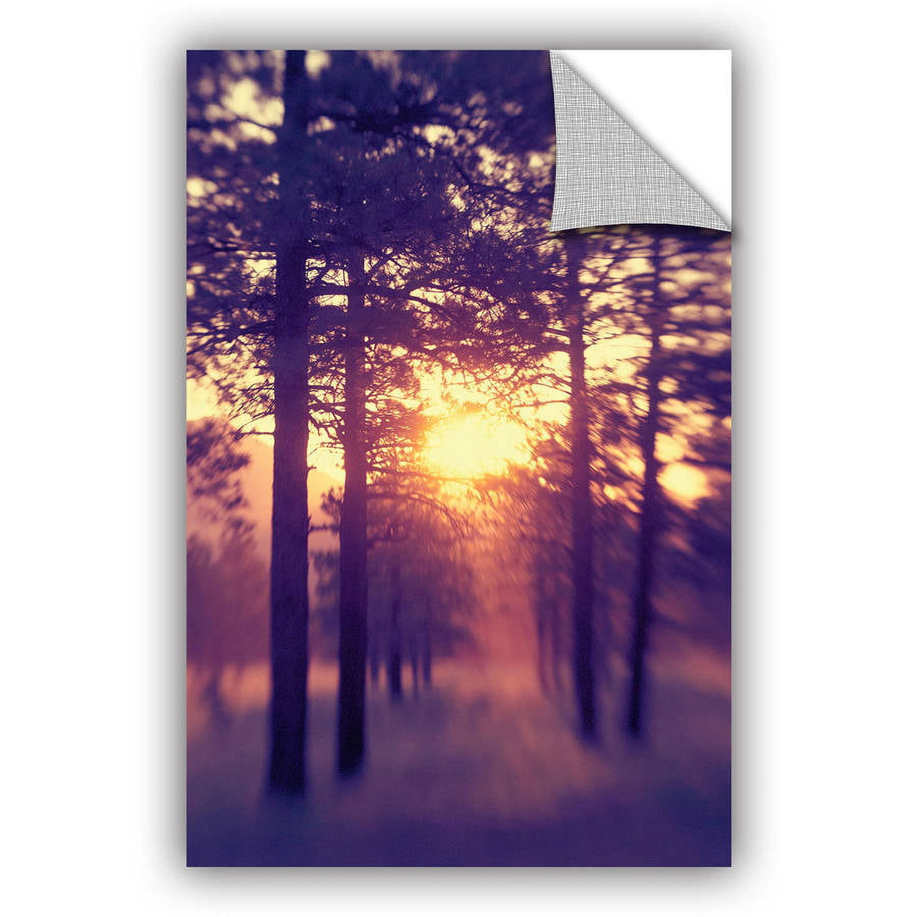 ArtWall Elena Ray "Woodland Sunset" Art Appeals Removable Wall Art