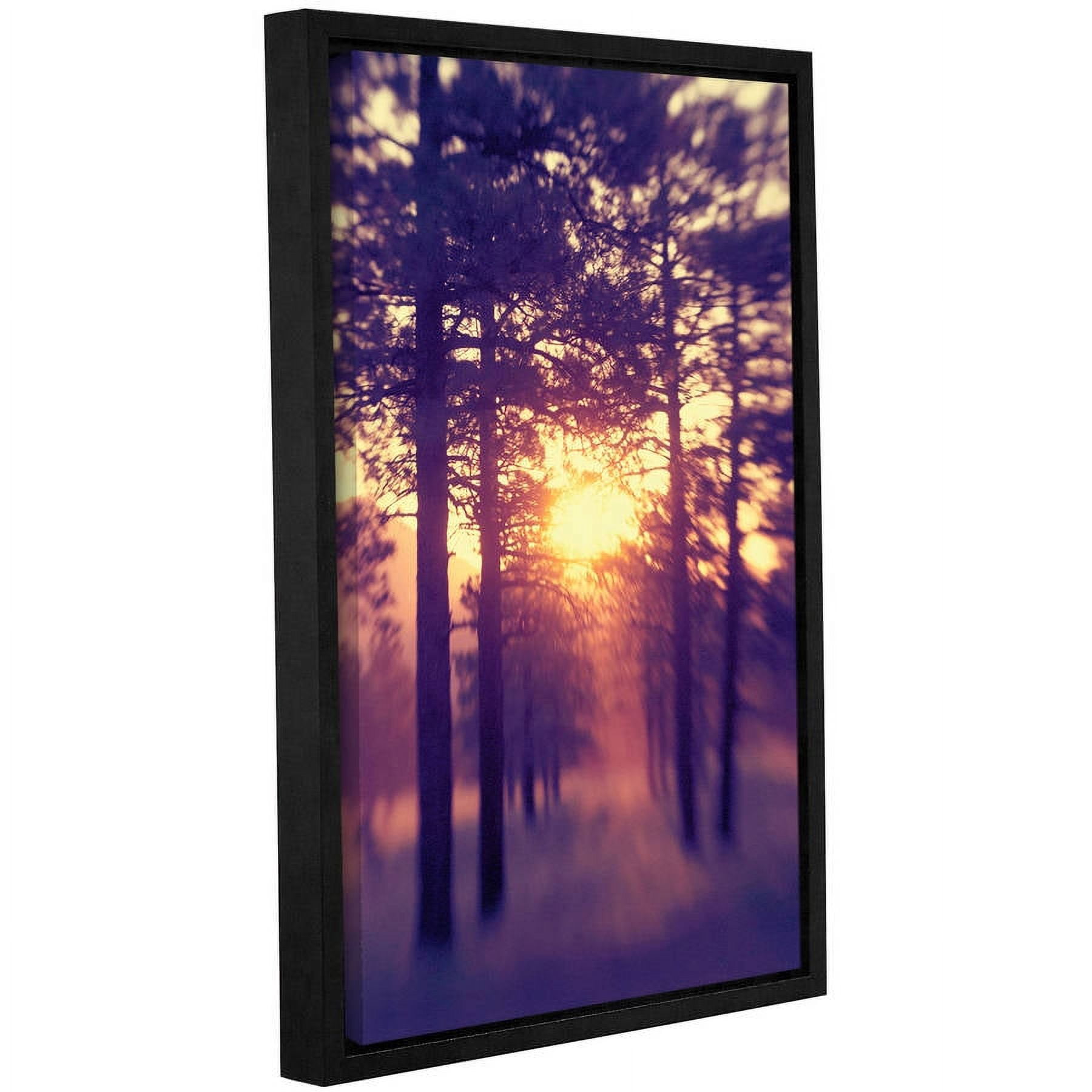 ArtWall Elena Ray "Woodland Sunset" Gallery-Wrapped Floater-Framed Canvas
