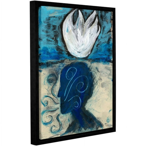 ArtWall Elena Ray "Yoga Pranayama" Gallery-wrapped Floater-framed Canvas