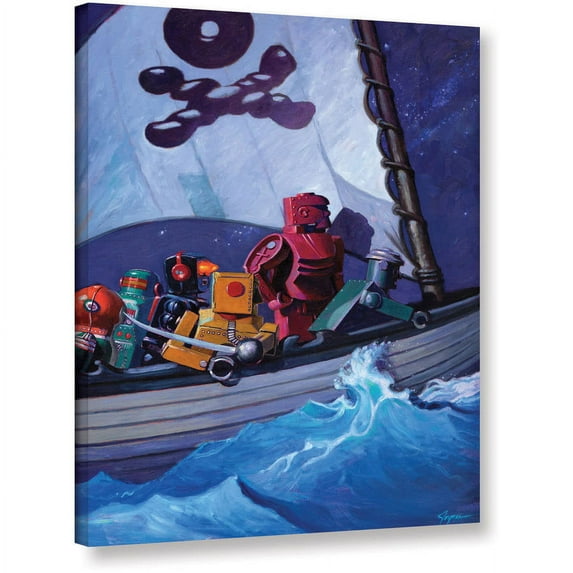 ArtWall Eric Joyner "Robpirates" Gallery-Wrapped Canvas
