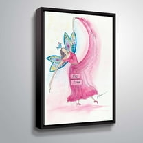 ArtWall Fly free, Gallery Wrapped Floater-framed Canvas by Lorri Hanna